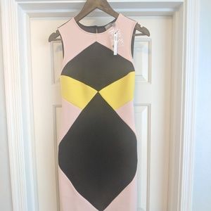 ASOS color block pencil dress NEW